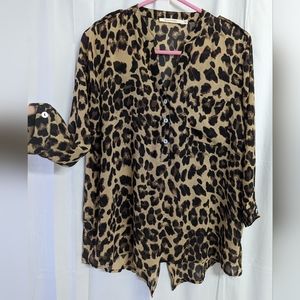 Cheetah blouse